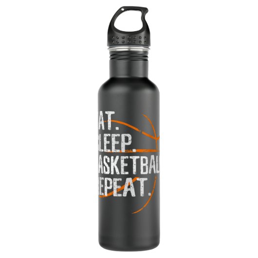 Bouteille D'eau Mangez Sleep Basketball Répéter - Cadeau Pour Bask (Devant)