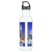 Bouteille D'eau Manhattan la nuit (Dos)