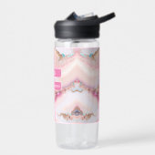 Bouteille D'eau Marbre Agate Populaire Blue Rose Gold Collection (Gauche)