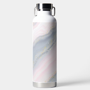 Bouteille D'eau Marbre Pastel Pierre Parties scintillant Texture A
