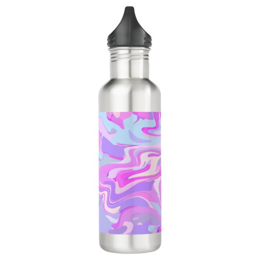 Bouteille D'eau Marbré rose violet Turquoise (Gauche)