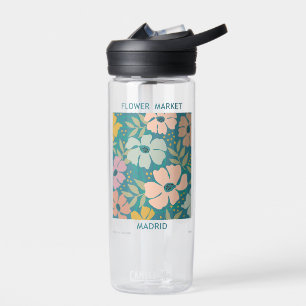 Bouteille D'eau Marché aux fleurs Madrid Imprimer