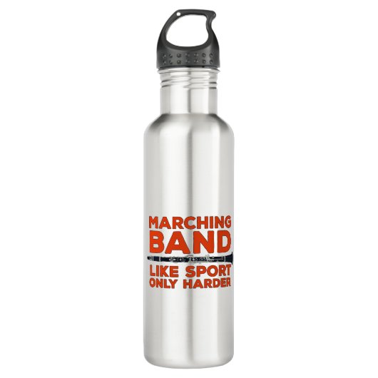Bouteille D'eau Marching Band Comme Sport Seulement Plus Harder (Devant)