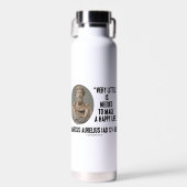 Bouteille D'eau Marcus Aurelius Très Peu Nécessaire Faire Une Vie (Avant)
