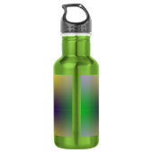 Bouteille D'eau Mardi Gras Jaune, Violet, Vert (Dos)
