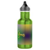 Bouteille D'eau Mardi Gras Jaune, Violet, Vert (Droite)