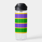 Bouteille D'eau Mardi Gras Stripes (Arrière)