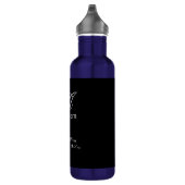 Bouteille D'eau Mariage Best Man Cadeau Moderne Monogramme Nom Coo (Droite)