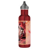 BOUTEILLE D'EAU MARIAGE PARTI BICYCLETTE NOIR BLANC ROUGE (Droite)