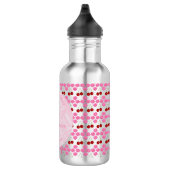 Bouteille D'eau Mariage rose Printemps Cerisiers en fleurs et ceri (Droite)