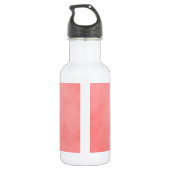 Bouteille D'eau Mariée en parchemin rose (Dos)