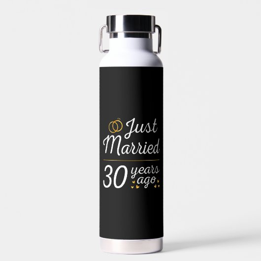 Bouteille D'eau Mariés depuis 30 ans II (Avant)