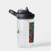 Bouteille D'eau Marionnette mignonne avec Fleurs d'Art folklorique (Arrière Complet)