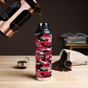 Bouteille D'eau Maroirs rouges Camo Thor Cuivre Infusé