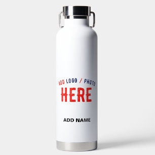 BOUTEILLE D'EAU MARQUE BLANCHE MODERNE ET PERSONNALISABLE VÉRIFIÉE