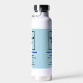 Bouteille D'eau Marque commerciale bleu clair sur Isolé (Plage)