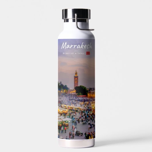 Bouteille D'eau Marrakech, Maroc - Place Jemaa el Fnaa (Gauche)