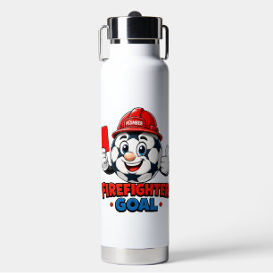 Bouteille D'eau Mascotte d'arbitre de football pompier