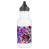 Bouteille D'eau MASQUE JESTER ROUGE NOIR, Monogramme de fête Masqu (Droite)