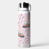 Bouteille D'eau Matériel de golf rose Monogramme (Arrière)