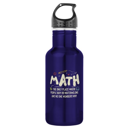 Bouteille D'eau Mathématiques Mathématiques Mathématiques Math Ens (Devant)