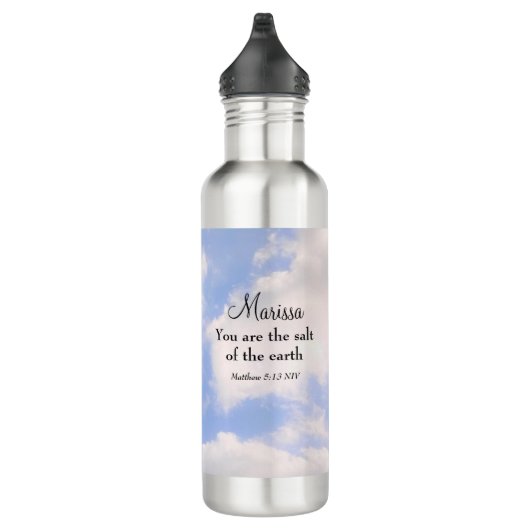 Bouteille D'eau Matthieu 5:13-14 Vous êtes le Ciel Lumière et Sel (Droite)