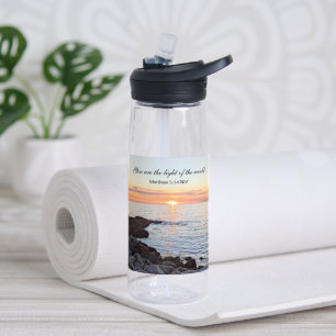 Bouteille D'eau Matthieu 5:14 Vous êtes la Lumière du Monde Océan