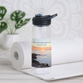 Bouteille D'eau Matthieu 5:14 Vous êtes la Lumière du Monde Océan