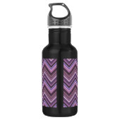 Bouteille D'eau Mauve zigzag stripes (Dos)