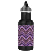 Bouteille D'eau Mauve zigzag stripes (Droite)