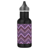 Bouteille D'eau Mauve zigzag stripes (Gauche)