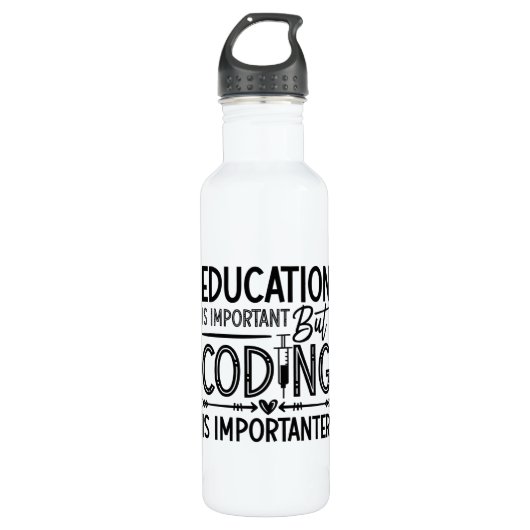 Bouteille D'eau Medical Coder Education Is Important Coding ICD (Devant)