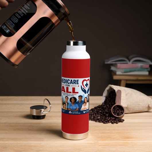 Bouteille D'eau Medicare pour tous (Café (pivoté))