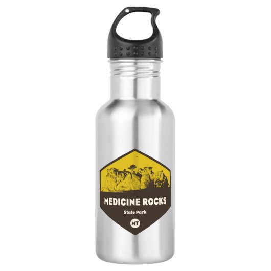 Bouteille D'eau Medicine Rocks State Park Montana (Devant)