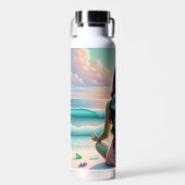 Bouteille D'eau Méditation Harmonie sur la plage (Avant)