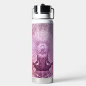 Bouteille D'eau Méditation zen violet personnalisé (Arrière)