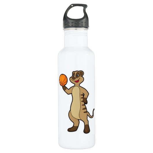 Bouteille D'eau Meerkat au Basketball Sports (Devant)