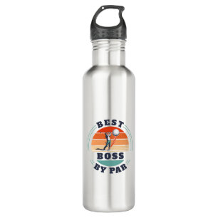 Bouteille D'eau Meilleur Boss Par Par Custom Retro Golf Employeur