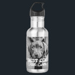 Bouteille D'eau Meilleur Chien Papa Jamais Moderne Personnalisé An<br><div class="desc">Ce design simple et classique est composé de typographie serif et d'ajouter une photo personnalisée</div>