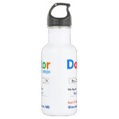 Bouteille D'eau Meilleur médecin à la recherche (Devant)
