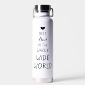 Bouteille D'eau Meilleur papa jamais Mug- Fête des pères présent (Arrière)