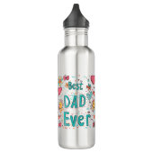 Bouteille D'eau Meilleur papa jamais | Père De L'Année (Gauche)