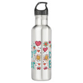 Bouteille D'eau Meilleur papa jamais | Père De L'Année (Devant)