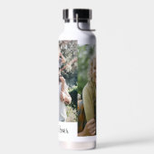 Bouteille D'eau Meilleur papa Jamais photo moderne Collage (Gauche)