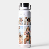 Bouteille D'eau Meilleur papa photo Collage (Arrière)