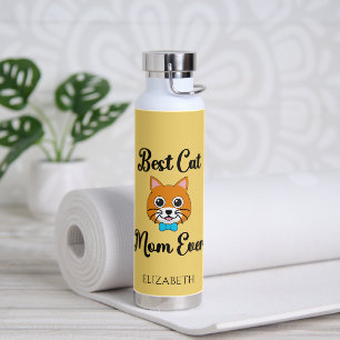 Bouteille D'eau Meilleure maman chatte jamais personnaliser