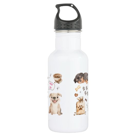 Bouteille D'eau Meilleure maman de chien (Dos)
