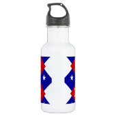 Bouteille D'eau Meilleure maman en forme de diamant patriotique (Dos)