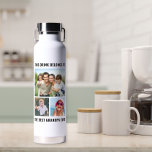 Bouteille D'eau Meilleure photo de Grand-Père Ever 3<br><div class="desc">Offrez au meilleur grand-père un cadeau amusant avec cette bouteille d'eau personnalisée de 3 photos. Personnalisez facilement avec trois photos de ses petits-enfants et de sa famille. Vous pouvez personnaliser "Cette boisson appartient à" et "Meilleur grand-père jamais" à quelque chose de semblable en longueur comme "Meilleur grand-père du monde" et...</div>