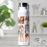 Bouteille D'eau Meilleurs amis Elegant BFF Photo Collage<br><div class="desc">Besoins Personnalisés Bouteille D'Eau Collage De 9 Photo. Cette bouteille d'eau chaleureuse est une façon parfaite de célébrer votre meilleur ami et tous les souvenirs que vous partagez. Avec un collage de neuf photos préférées, cette bouteille rassemble des moments spéciaux pour un rappel touchant et quotidien. En haut, "Besties" s'affiche...</div>